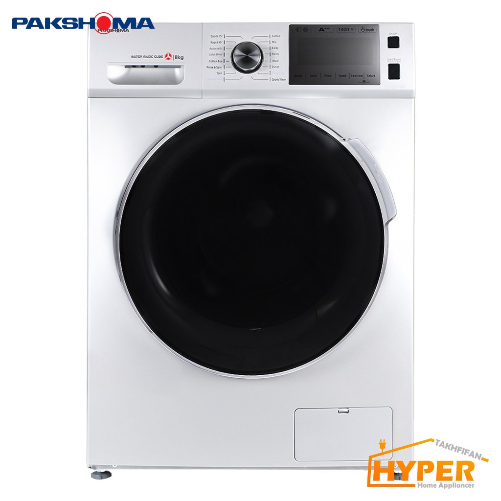ماشین لباسشویی پاکشوما BWF-40803 WT سفید 8 کیلویی