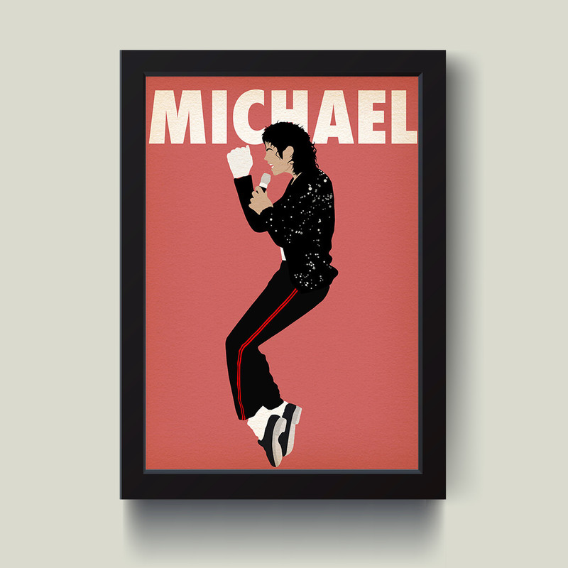 تابلو مدل مایکل جکسون کد G6-22 | دنیای قاب