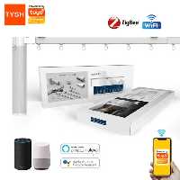 پرده هوشمند Tuya پرده برقی wifi کیت کامل 6.2 متری با تسمه ریل و یراق با دستیار صوتی  خانه هوشمند سازی 1.8 نیوتون متر