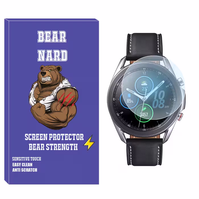 محافظ صفحه نمایش شیشه‌ای برنارد مدل SH-BR مناسب برای ساعت هوشمند سامسونگ Galaxy Watch 3 41mm