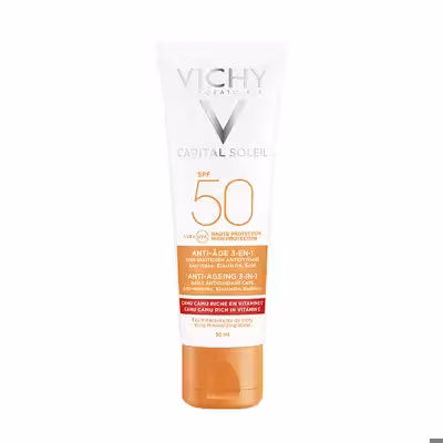 کرم ضد آفتاب ویشی مدل Anti-Age 3in1 حجم 50 میلی لیتر