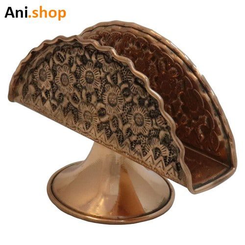 جای دستمال کاغذی مسی سیاه قلم کد15