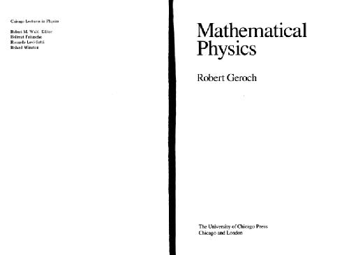 خرید و دانلود نسخه کامل کتاب Mathematical physics