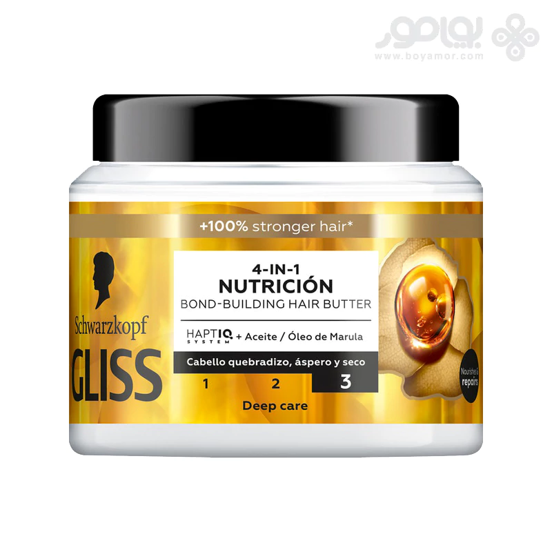 ماسک موی 4 در 1 گلیس مدل NUTRICION حجم 400 میل