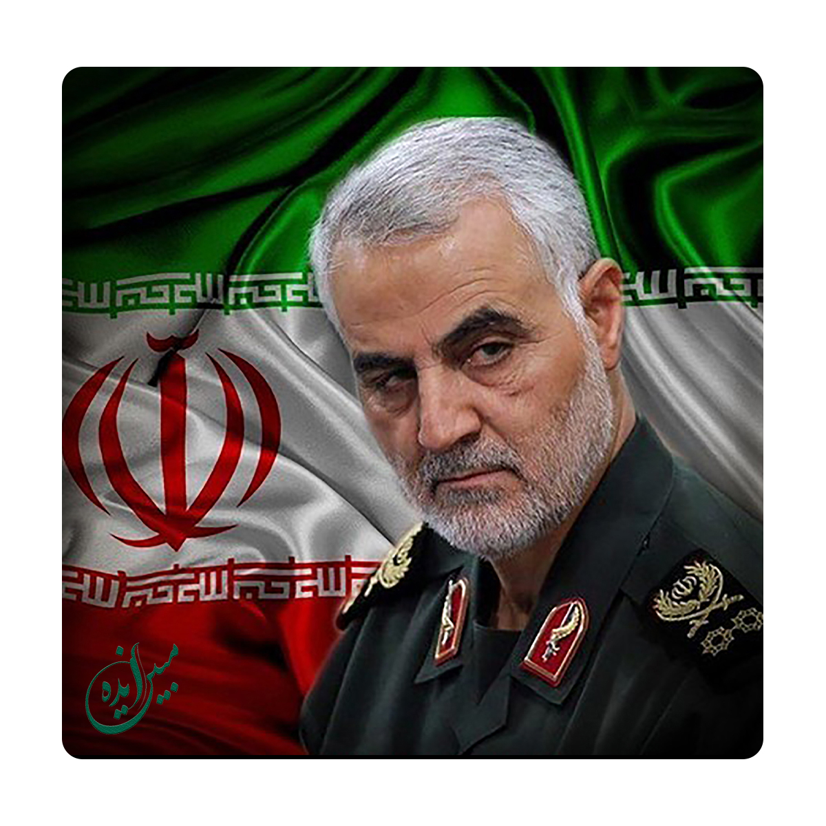 کاشی مبین ایده مدل حاج قاسم سلیمانی km10 کد 858