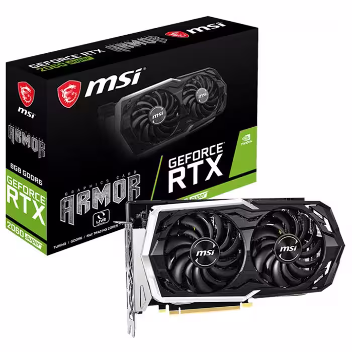 کارت گرافیک ام اس آی مدل GeForce RTX 2060 SUPER ARMOR با حافظه 8 گیگابایت