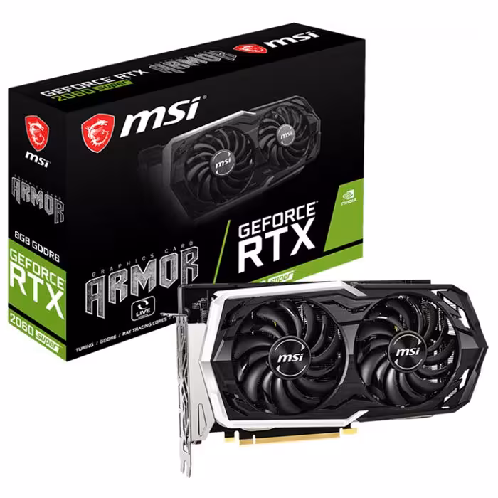 کارت گرافیک ام اس آی مدل GeForce RTX 2060 SUPER ARMOR با حافظه 8 گیگابایت