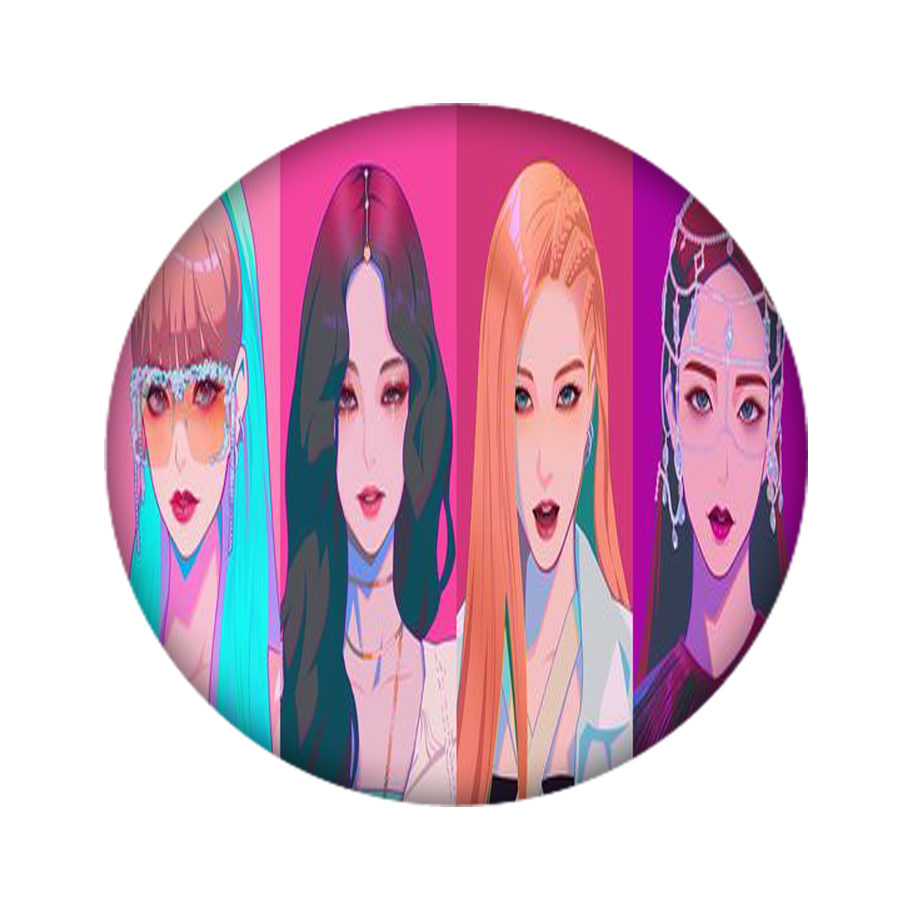 زیر لیوانی مدل Blackpink کد 2356