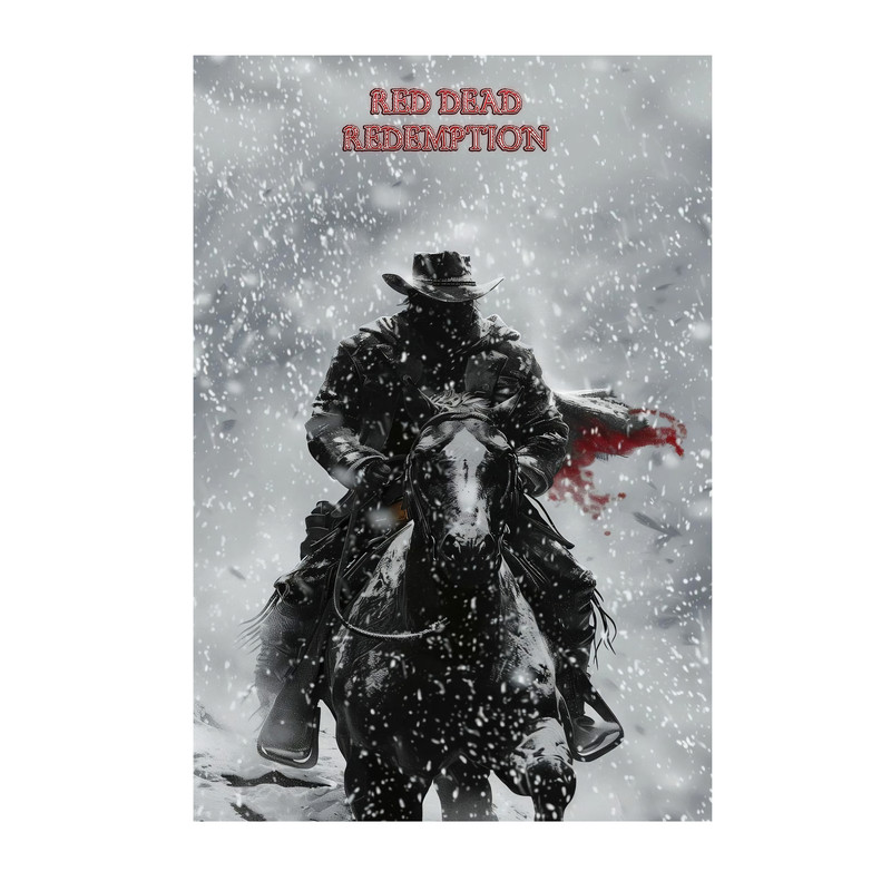 تابلو شاسی مدل بازی Red Dead Redemption کد 4022 | دنیای قاب