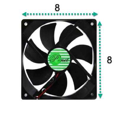 فن کیس پی نت مدل 8mil بسته 4 عددی