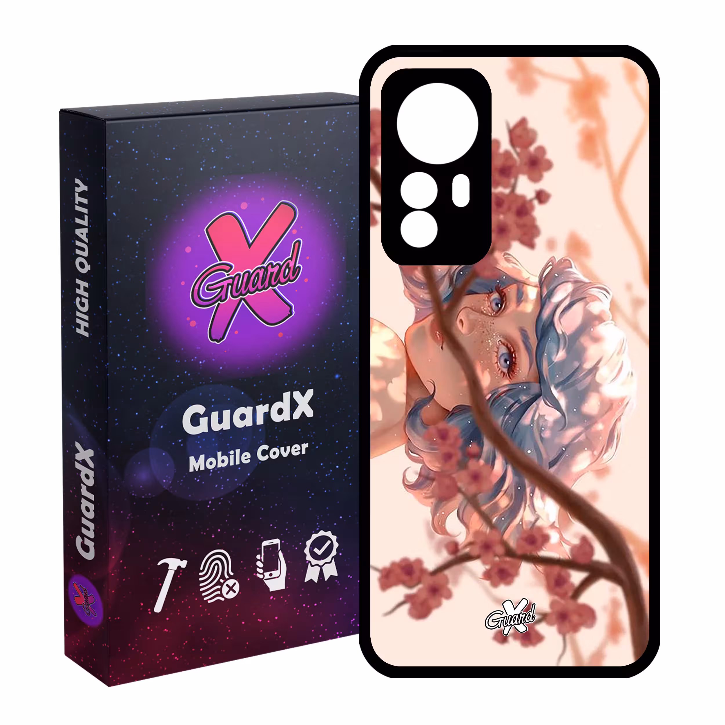 کاور گارد ایکس طرح Girl مدل Glass10007 مناسب برای گوشی موبایل شیائومی Mi 12/Mi 12X/Mi 12S