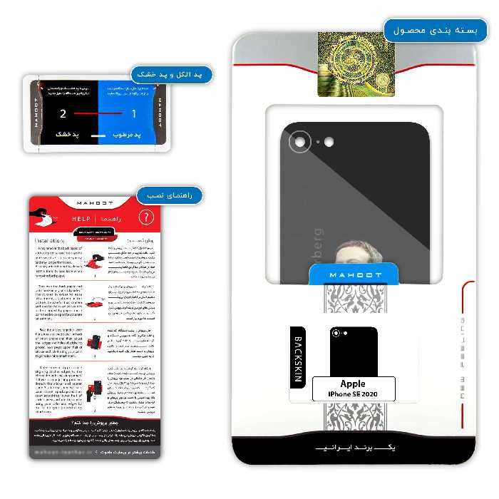 برچسب پوششی ماهوت مدل Mark Zuckerberg مناسب برای گوشی موبایل اپل iPhone SE 2020