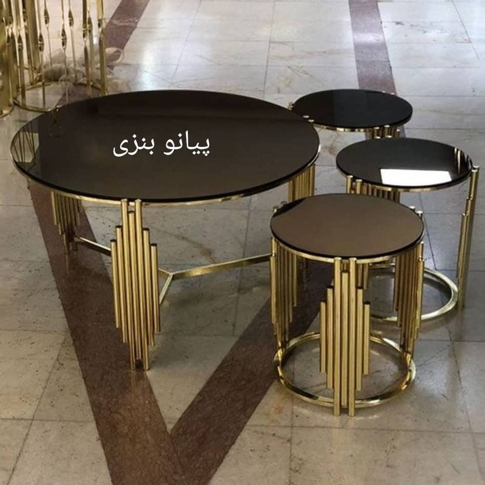 جلو مبلی عسلی در سه رنگ طلایی مشکی و نقره ای جنس شرکتی با ضمانت رنگ امکان ساخت طرح دلخواه شما