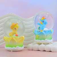 خرید  گوی موزیکال  فانتزی 12 سانت طرح اسب کلاه دار