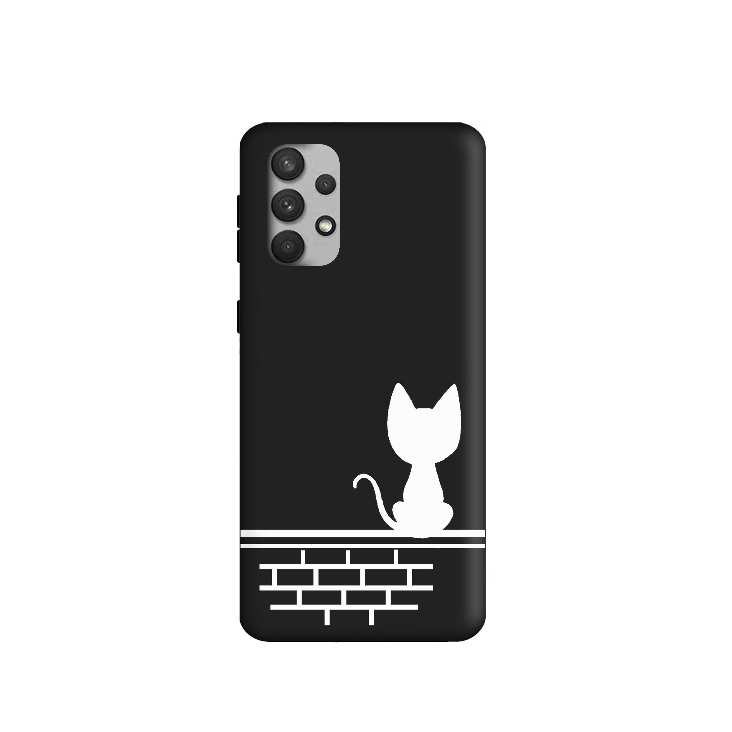 کاور طرح گربه مینیمال کد 1292 مناسب برای گوشی موبایل سامسونگ Galaxy A13 4G