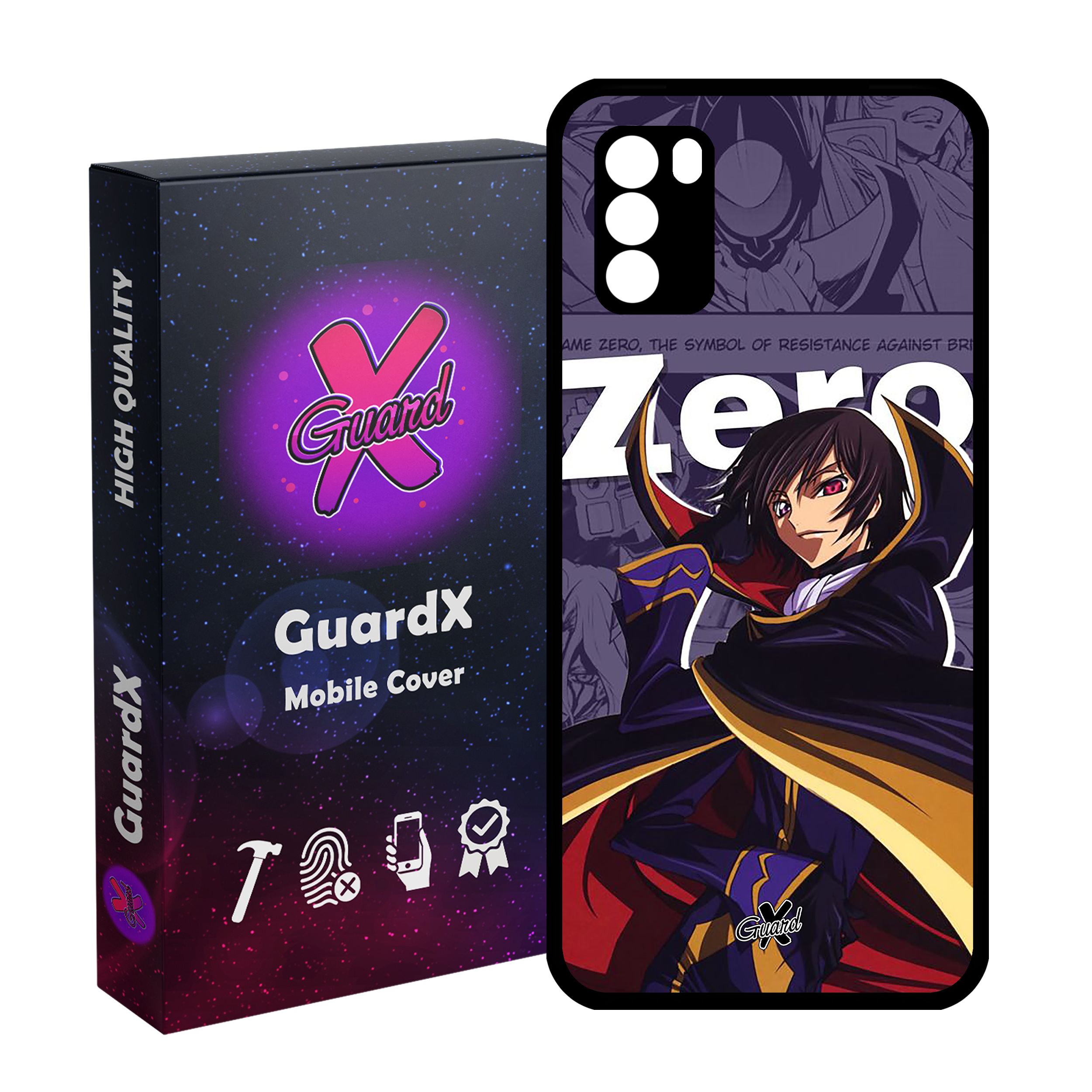 کاور گارد ایکس طرح لولوش انیمه مدل Glass10542 مناسب برای گوشی موبایل شیائومی Poco M3