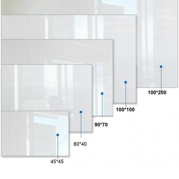 تخته وایت برد شیشه ای پارسیان سایز 100×200