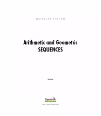 خرید و دانلود نسخه کامل کتاب Arithmetic and Geometric Sequences (Zambak)