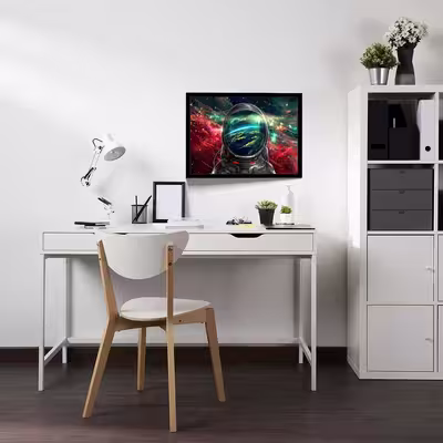 تابلو مدل astronaut colorful galaxy کد F-10041