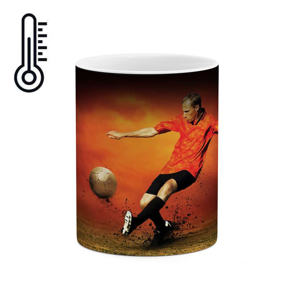 ماگ حرارتی طرح فوتبالیست مدل mgh10043