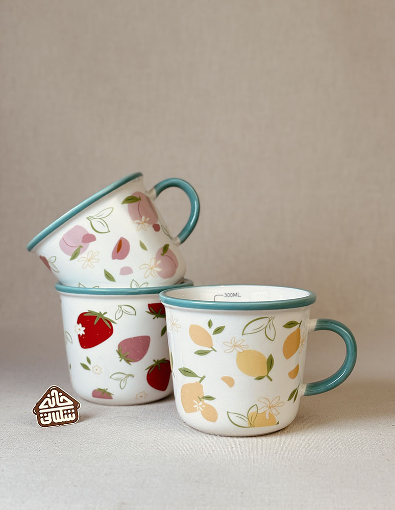 ماگ تابستونی طرح میوه کد002759