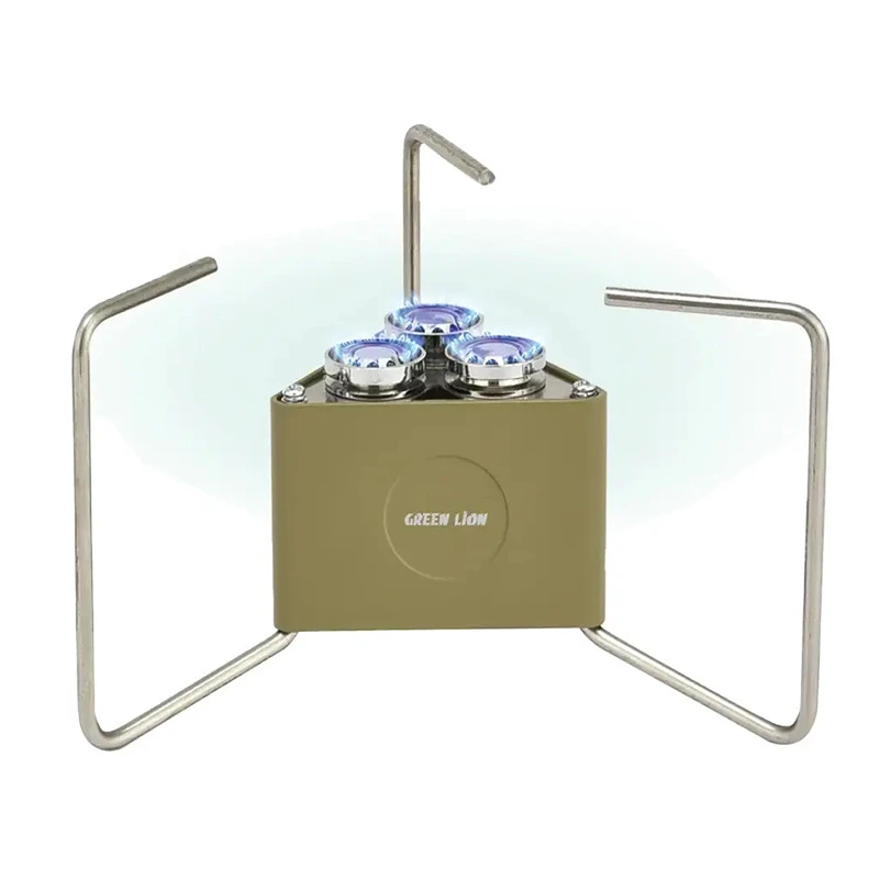 ارسال فوری   ضمانت اصالت کالا   اجاق گاز کمپینگ تاشو 3 شعله گرین لاین مدل Green Lion 3-Burner Foldable Camping Stove