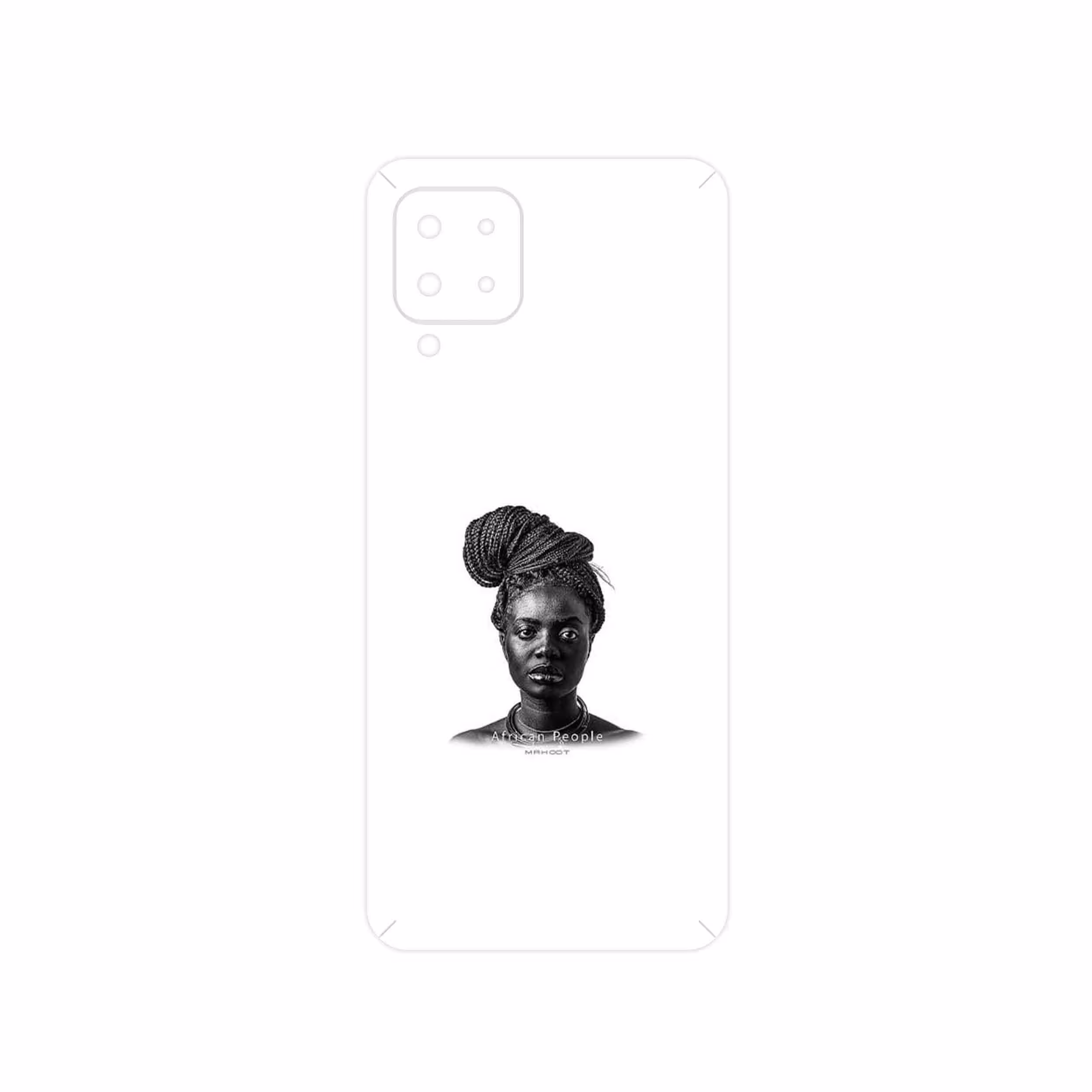 برچسب پوششی ماهوت مدل Portrait of an African Woman مناسب برای گوشی موبایل سامسونگ Galaxy M22