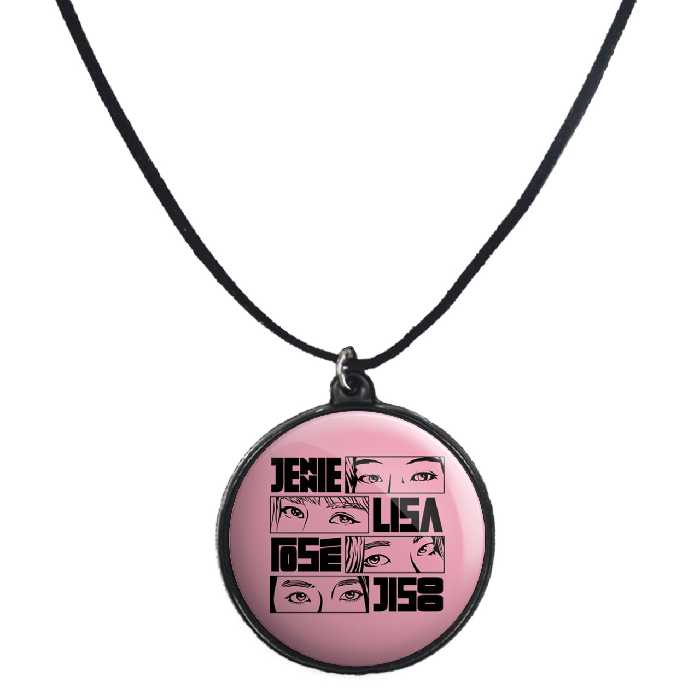 گردنبند پرمانه طرح بلک پینک کد pmb.140