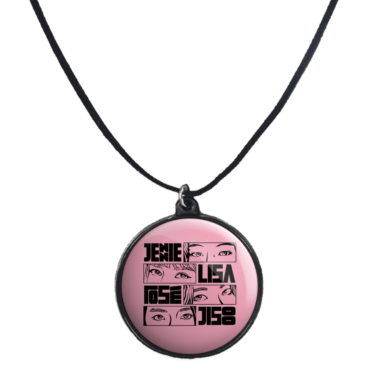 گردنبند پرمانه طرح بلک پینک کد pmb.140