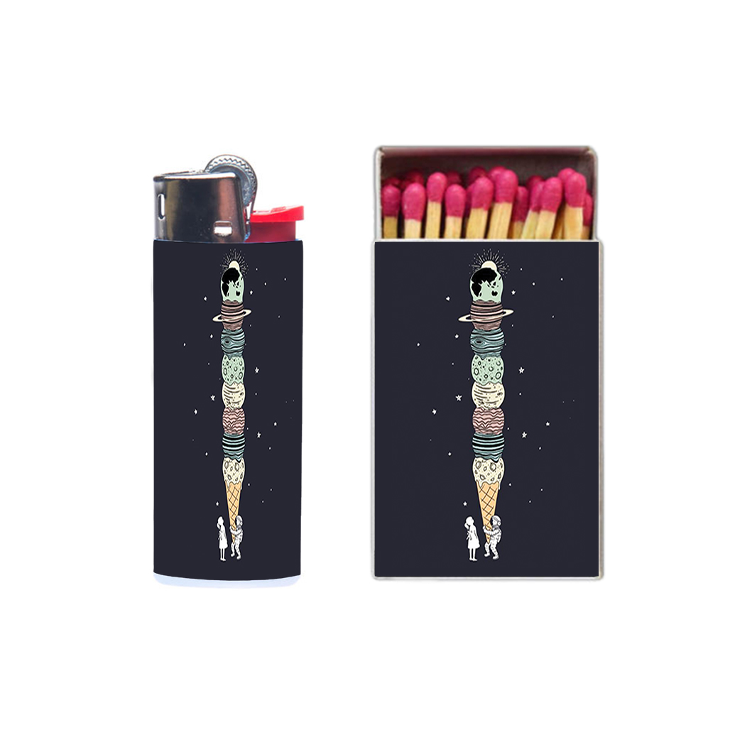 فندک مدل فضایی کد 626 به همراه کبریت