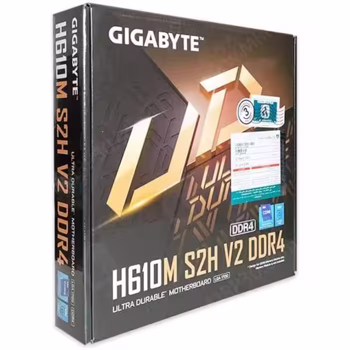 مادربرد گیگابایت Gigabyte H610M-S2H V2 DDR4 (آکبند – گارانتی آواژنگ تا مورخ 2 نوامبر 2026)