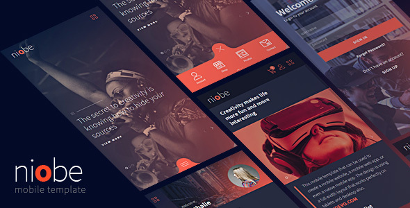 دانلود Niobe HTML Mobile Template