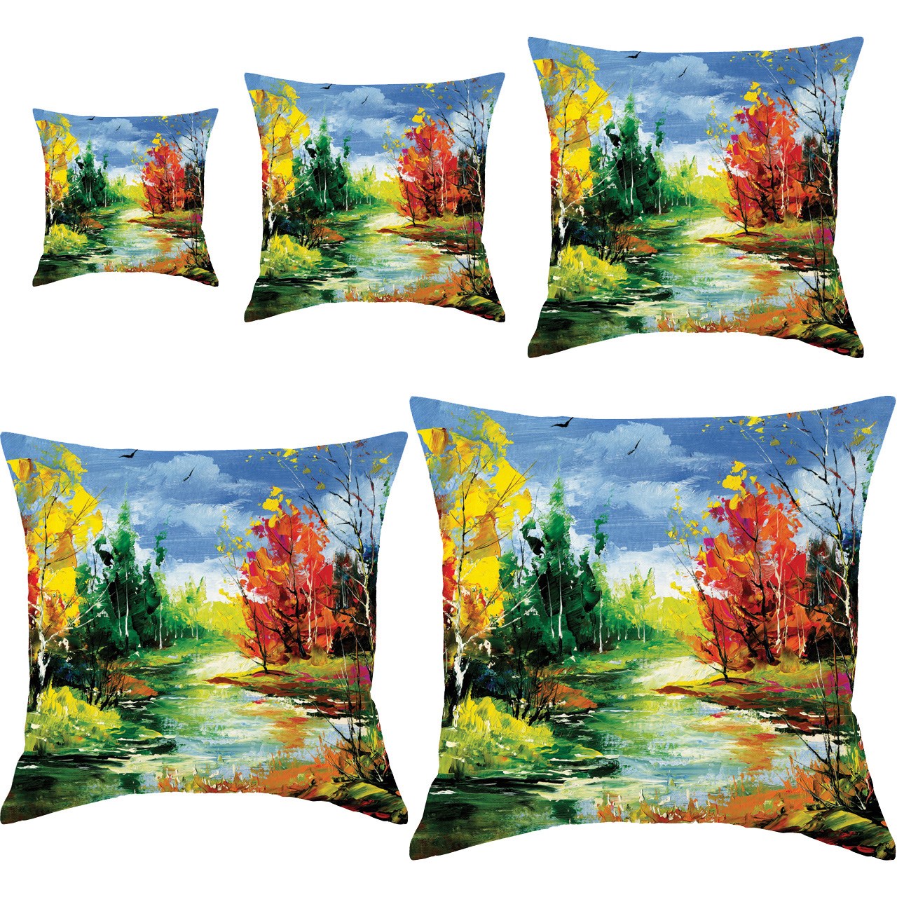 کوسن رنس کد S5-10111 مجموعه 5 عددی کوچک تا بزرگ