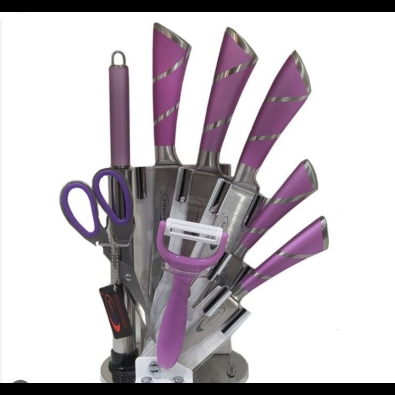  سرویس 9 پارچه کارد و ساطور آشپزخانه فلورانس