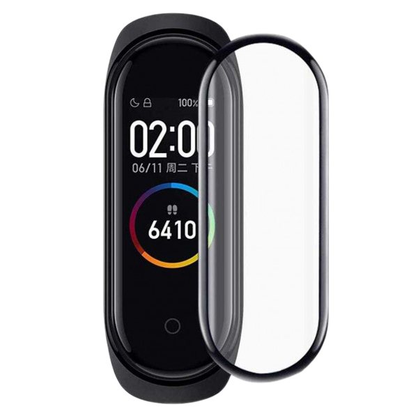 محافظ صفحه نمایش مدل 3D مناسب برای مچ بند هوشمند شیائومی Mi Band 4