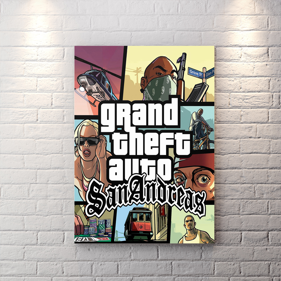 تابلو شاسی بازی گیمینگ طرح جی تی ای BAs-9797