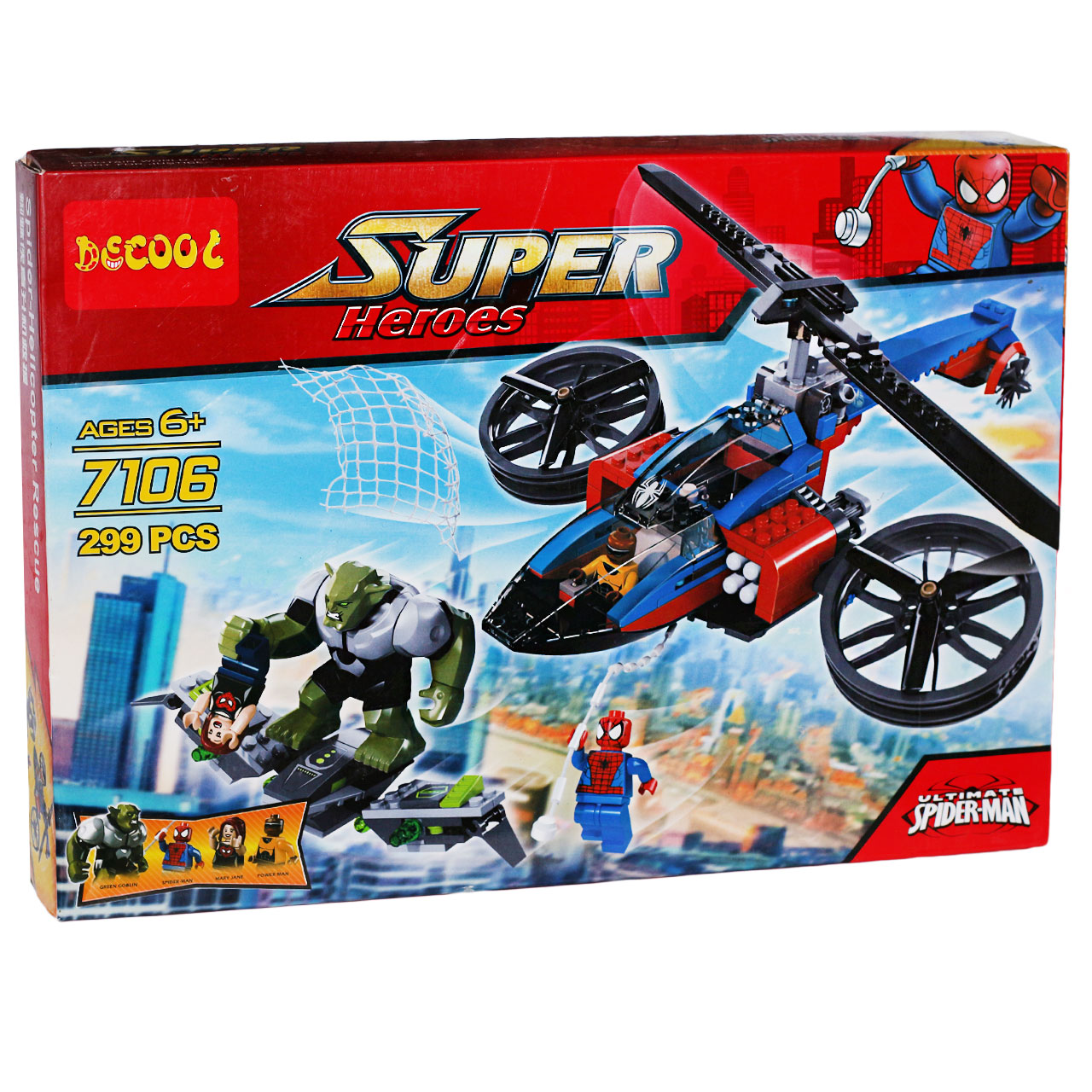 ساختنی دکول طرح اسپایدرمن کد 7106