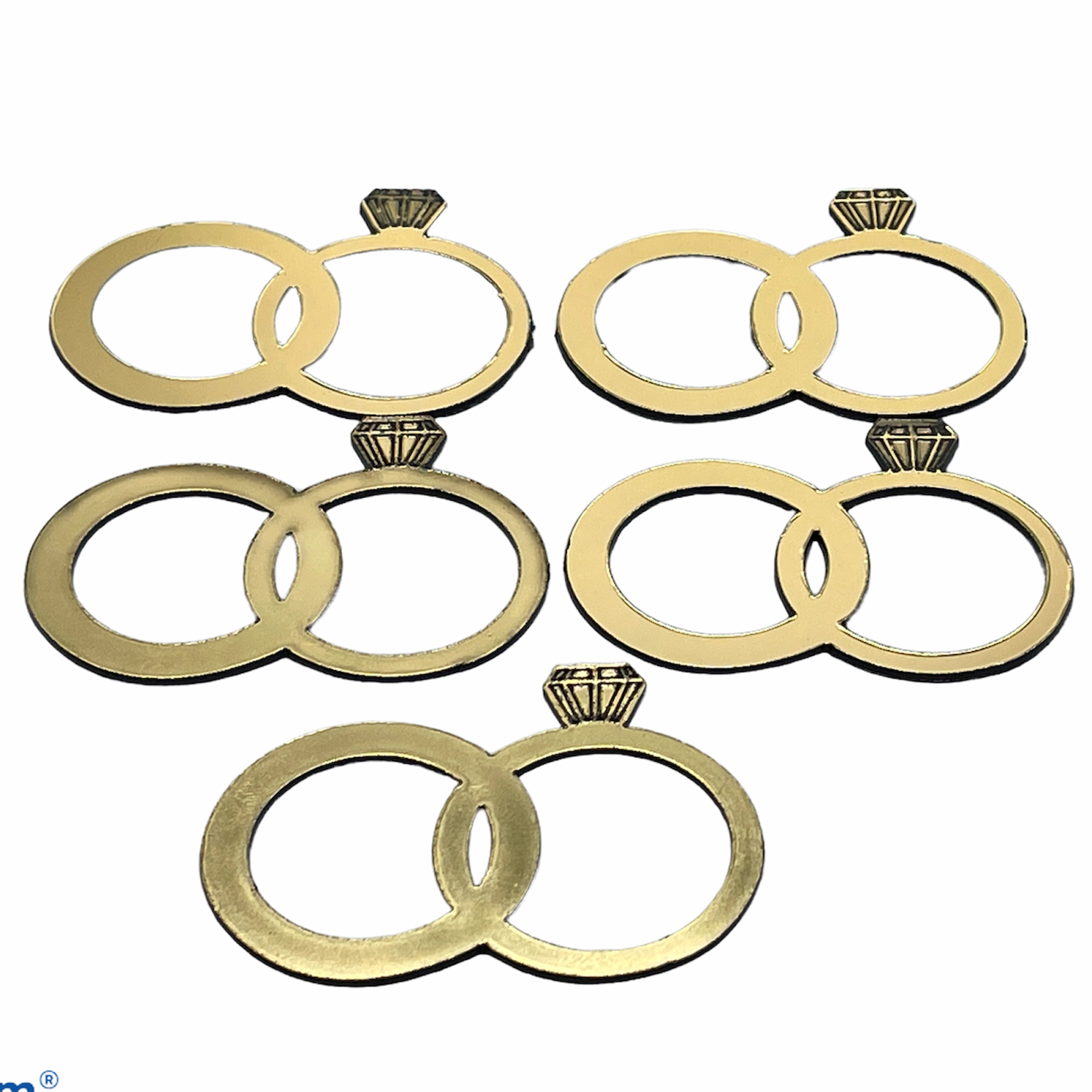 تاپر کیک مدل Rings بسته 5 عددی