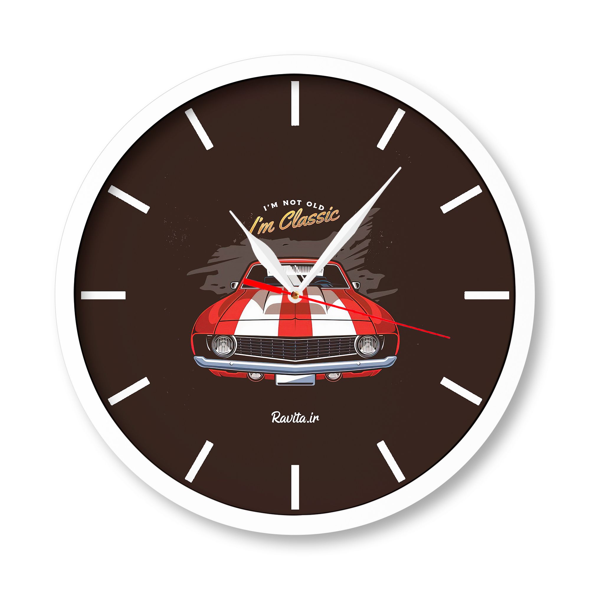 ساعت‌های دیواری راویتا طرح ماشین 3091