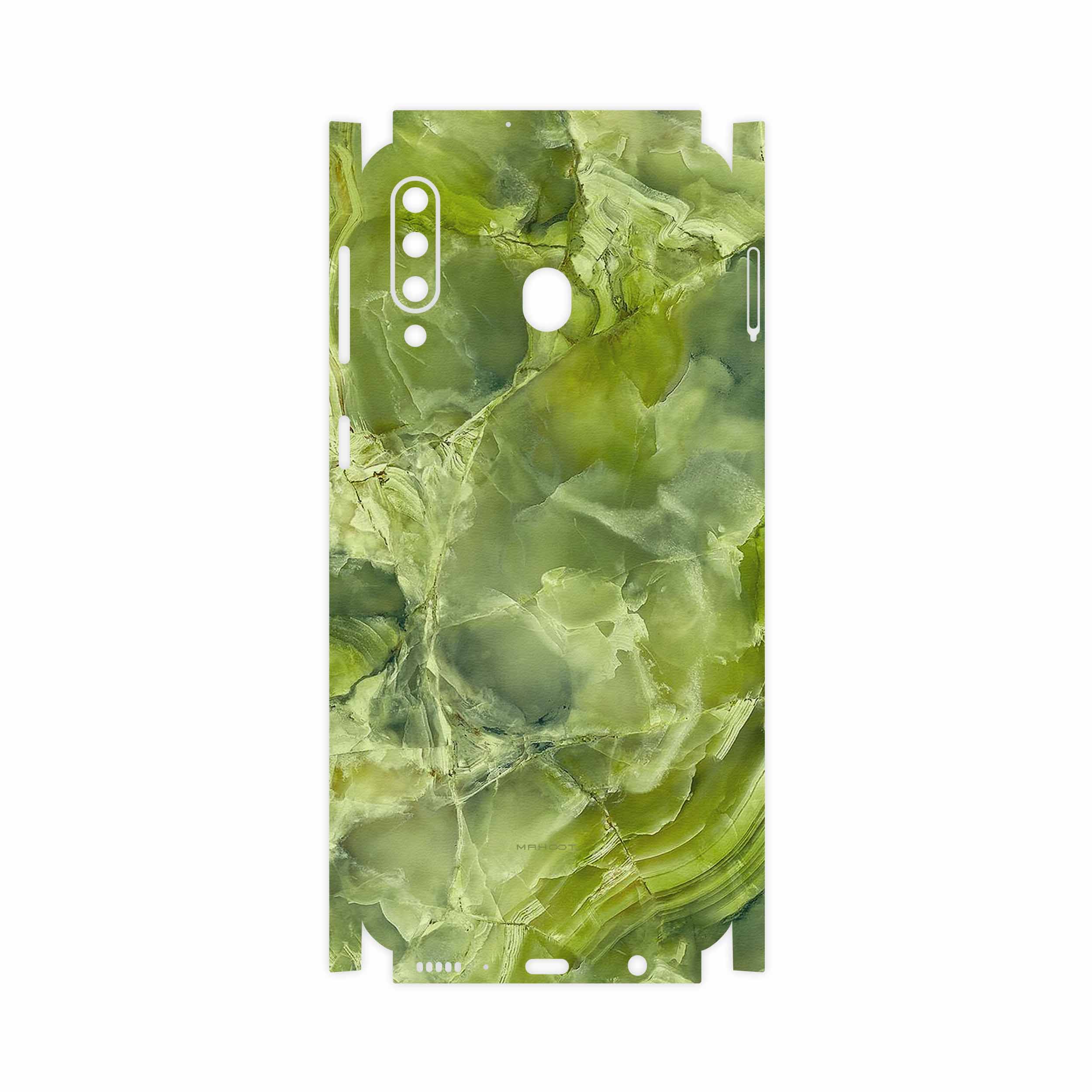 برچسب پوششی ماهوت مدل Green Crystal Marble-FullSkin مناسب برای گوشی موبایل سامسونگ Galaxy M30