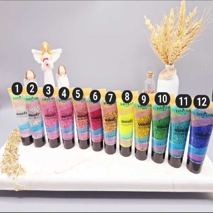 گلیتر تیوپی پرطرفدار مناسب صورت و بدن و موی سر YABAOLIAN کد y92