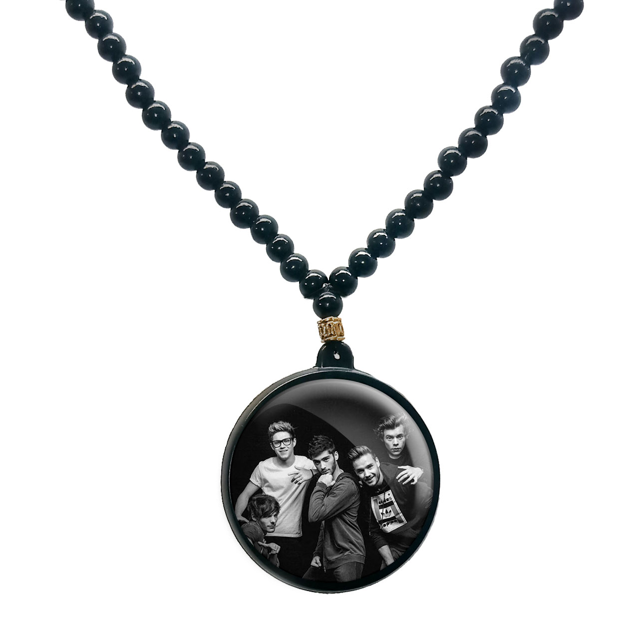 گردنبند پرمانه طرح One Direction کد pmd.13601 مدل دو طرفه