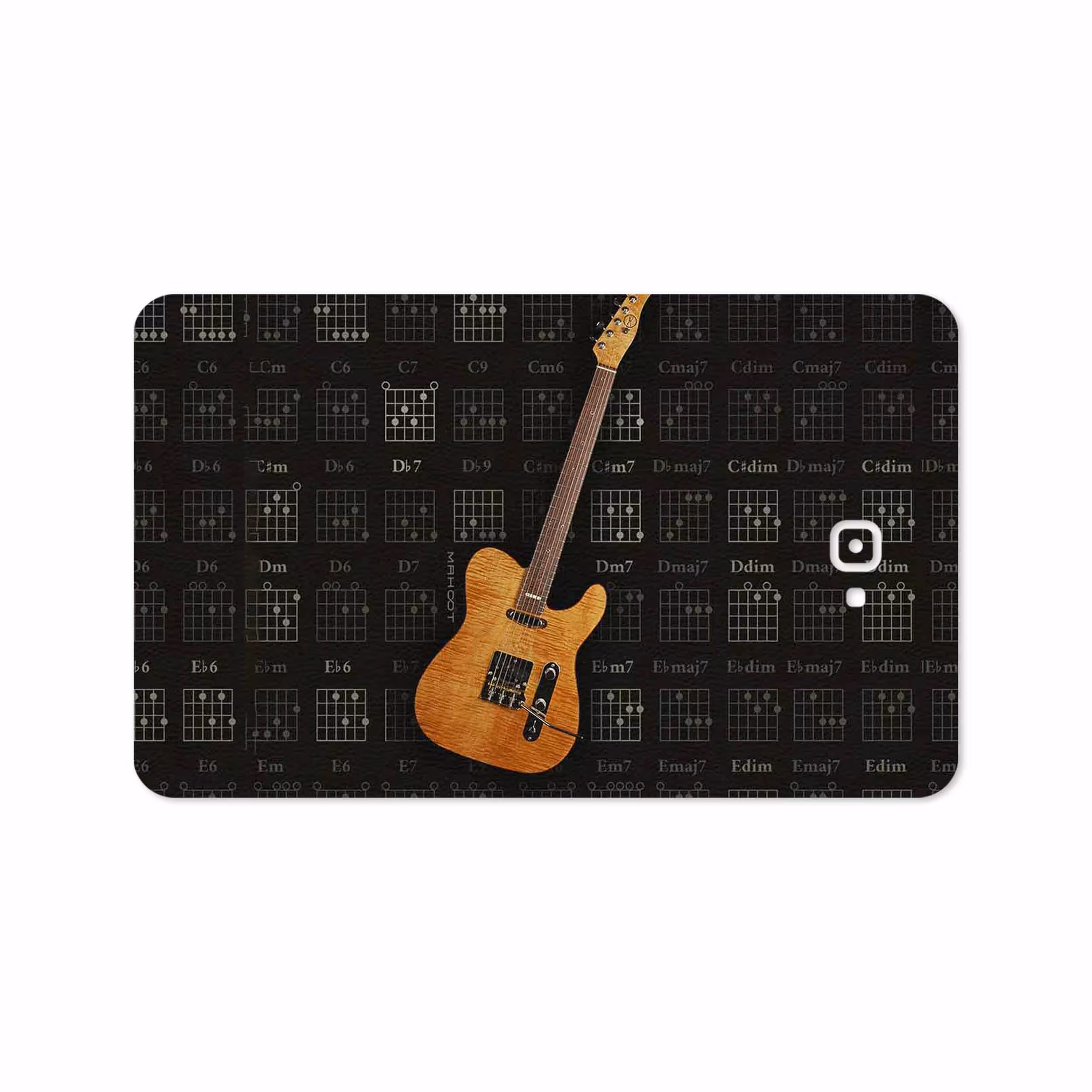 برچسب پوششی ماهوت مدل Guitar-Instrument مناسب برای تبلت سامسونگ Galaxy Tab A 10.1 2016 T585