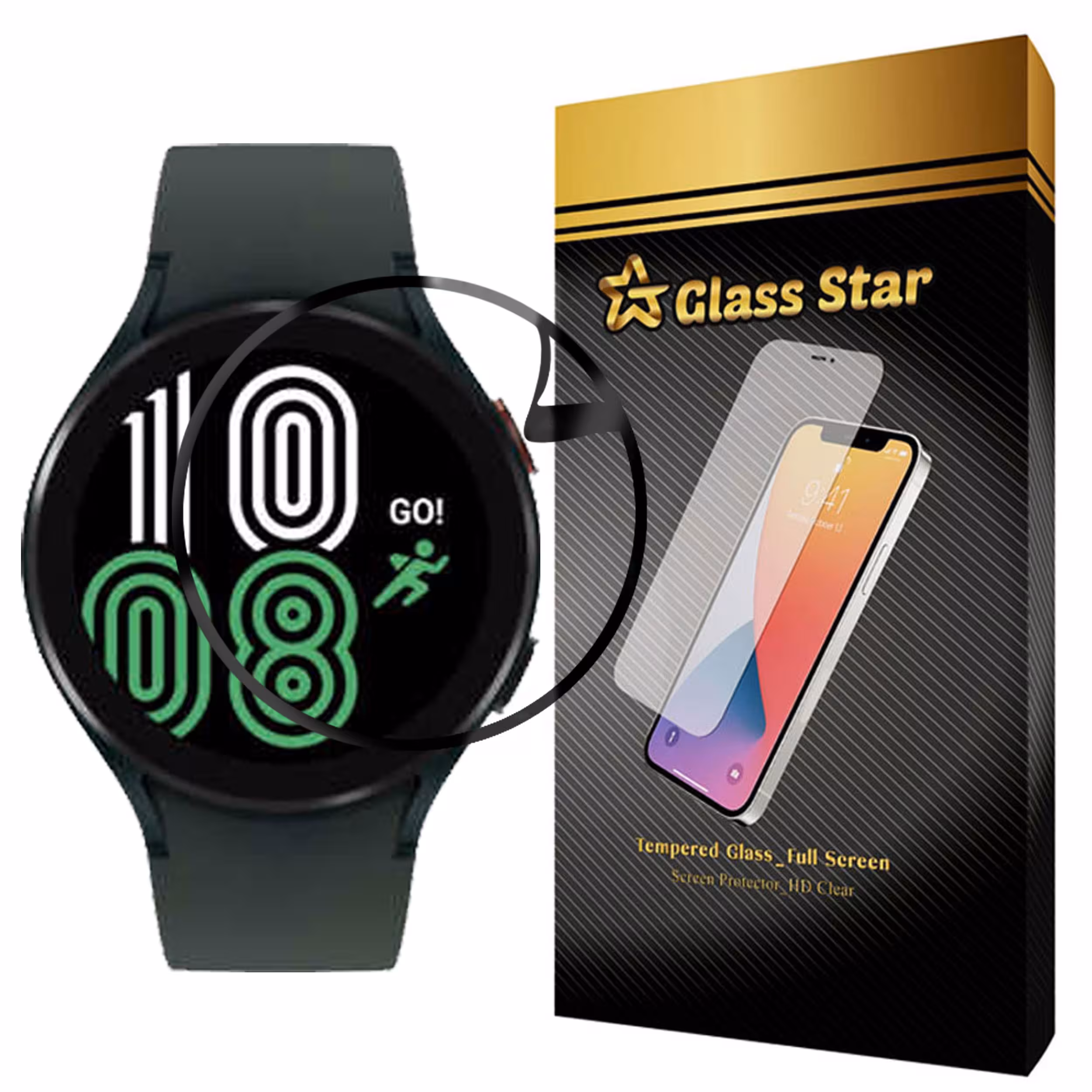 محافظ صفحه نمایش گلس استار نانو مدل PMGA-Glass مناسب برای ساعت هوشمند سامسونگ Galaxy Watch4 40mm