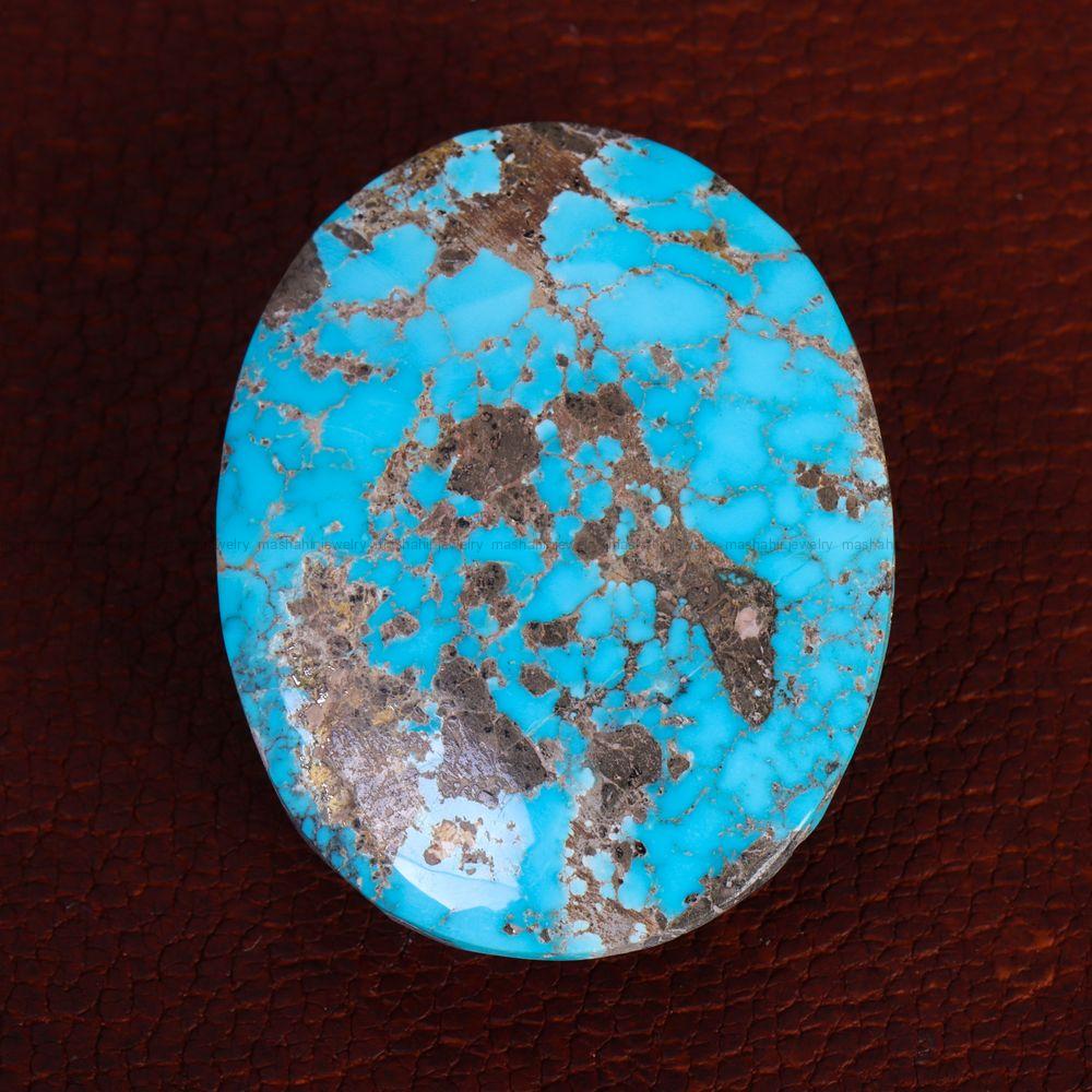 نگین فیروزه شجری کد 13315 - جواهری مشاهیر