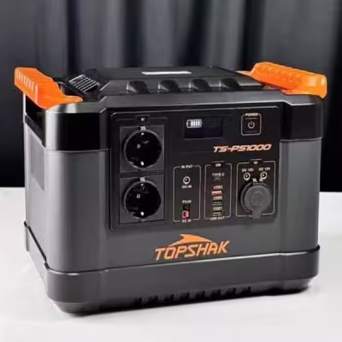 پاوراستیشن 1000 وات تاپ شاک مدل TS-PS1000 ظرفیت 300 هزار میلی آمپرساعت
