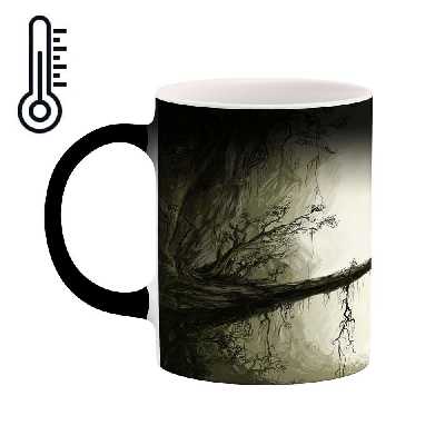 ماگ حرارتی کاکتی طرح نقاشی مدل mgh13687