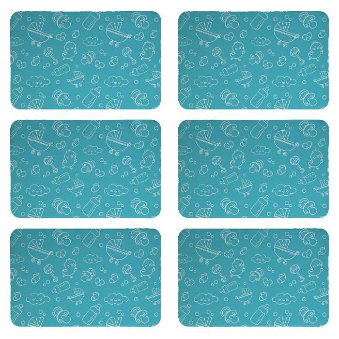 زیربشقابی طرح کودک کد 8120 بسته 6 عددی