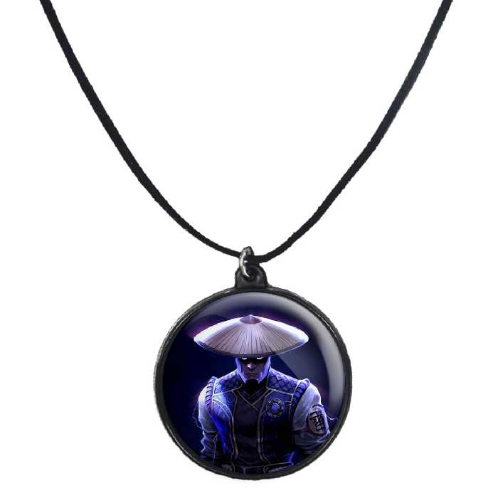 گردنبند پرمانه طرح مورتال کامبت کد pmb.1572 مدل دو طرفه