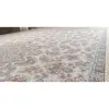 فرش ماشینی زمرد مشهد مدل 55001 زمینه صدفی